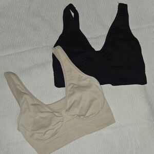 Women's Black and Tan Intimates Set